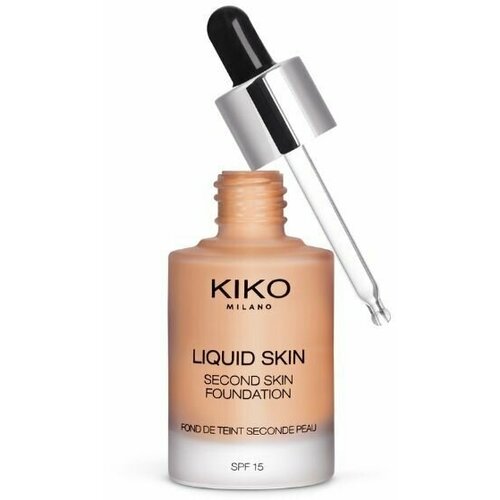 KIKO MILANO Тональная основа с эффектом второй кожи SPF 15 Liquid Skin Second Skin Foundation (70 Warm Beige)