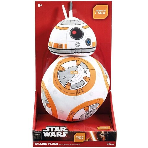 Мягкая игрушка Звездные войны Робот BB-8 со звуком (30 см)