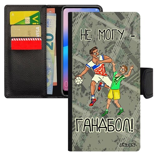 фото Чехол-книжка на мобильный samsung galaxy a50, "не могу - у меня гандбол!" повод игра utaupia