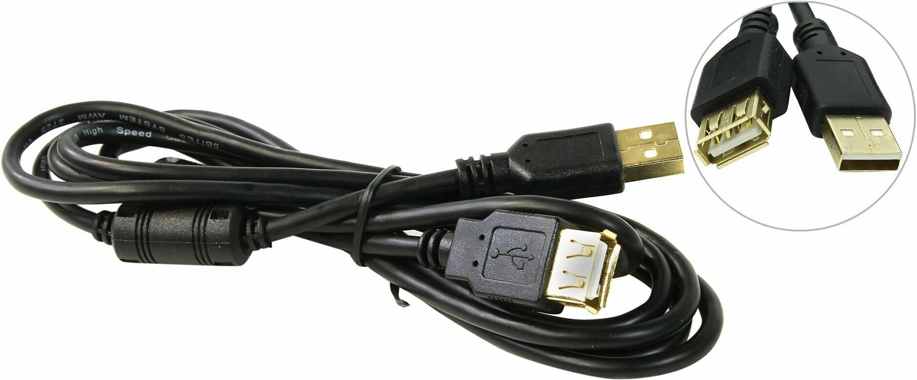 Удлинитель 5bites USB - USB (UC5011-018A), 1.8 м, черный - фото №3