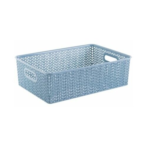 Корзина для хранения Вязь 7,5 л 350*245*105 серый