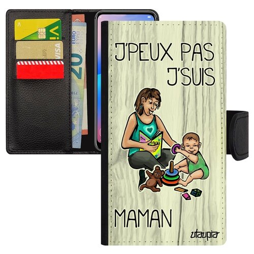 фото Чехол-книжка для мобильного apple iphone x, "не могу - стала мамой!" карикатура повод utaupia