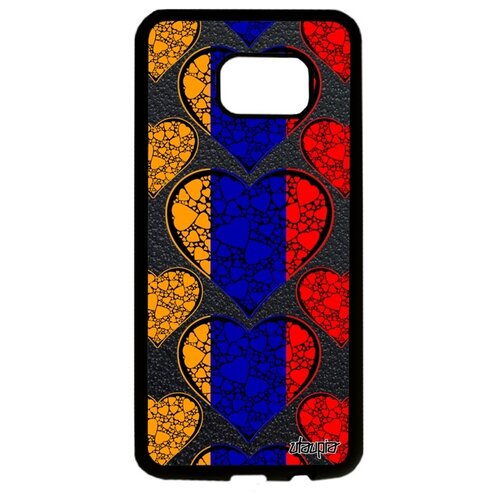 фото Чехол на смартфон samsung galaxy s7 edge, "флаг армении с сердцем" патриот государственный utaupia