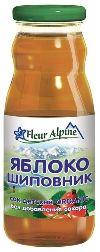 Сок детский Fleur alpine яблоко-шиповник с 5 месяцев