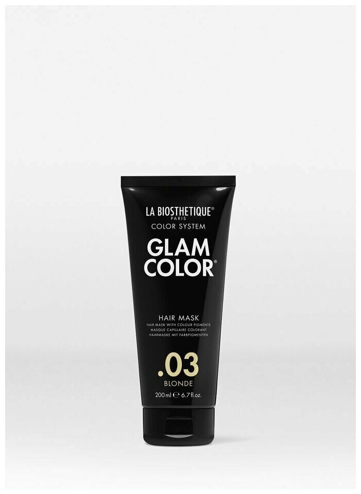 LA BIOSTHETIQUE Маска тонирующая для волос для теплых оттенков блонда Glam Color Advanced 200 мл Blonde