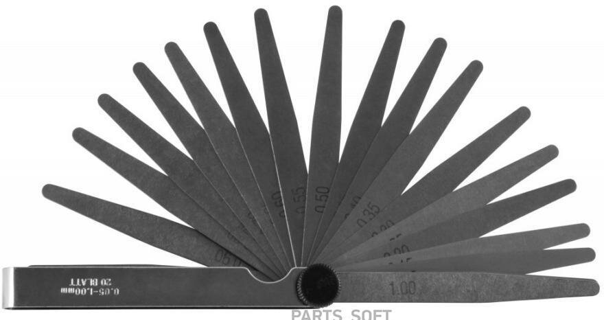 JONNESWAY AI060020 Набор щупов 0,05-1,0 мм . 20 предметов JONNESWAY AI060020