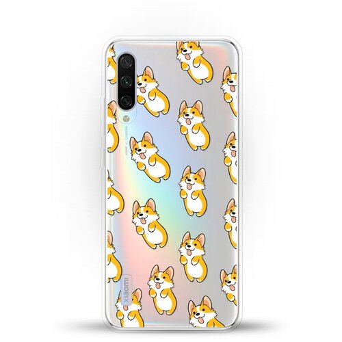 фото Силиконовый чехол узор из корги на xiaomi mi cc9e andy & paul