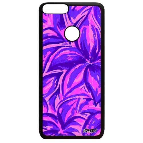 фото Чехол для телефона p smart 2018, "цветочный узор" акварель фон utaupia