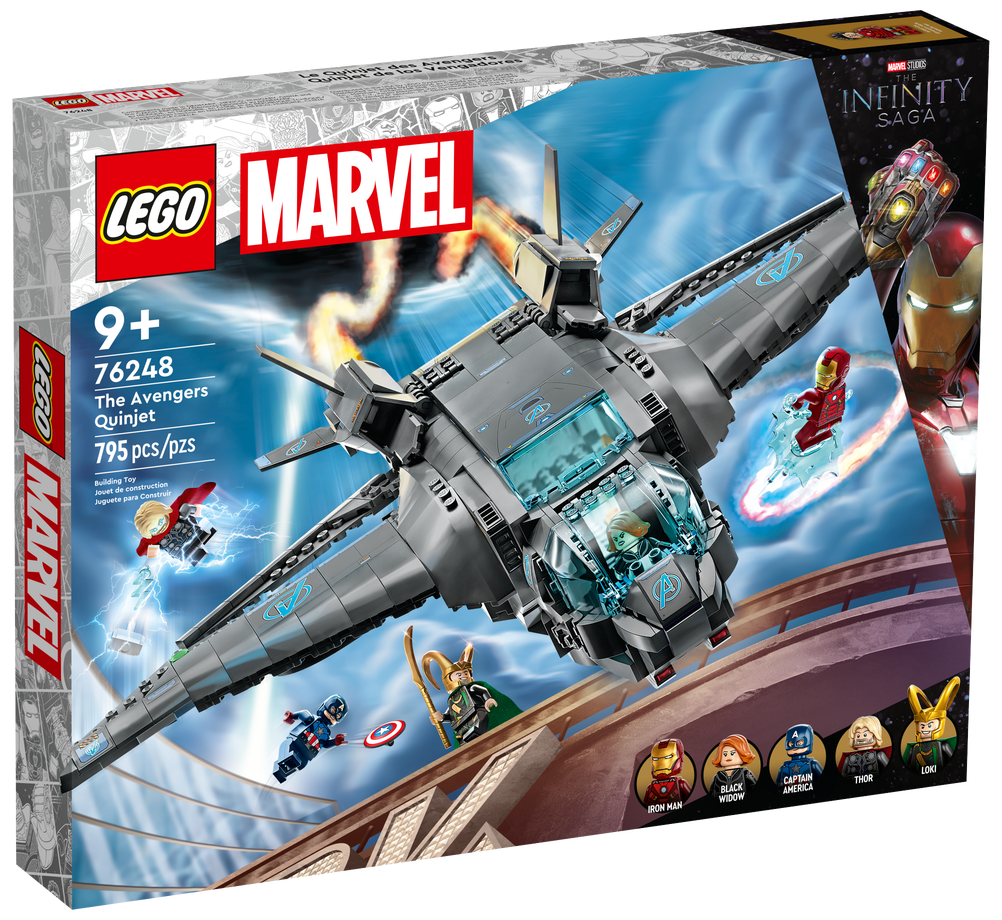 Конструктор LEGO Marvel Avengers 76248 The Avengers quinjet, 795 дет.