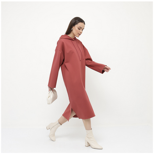 фото Платье-худи "терракот" blumig р.42-52