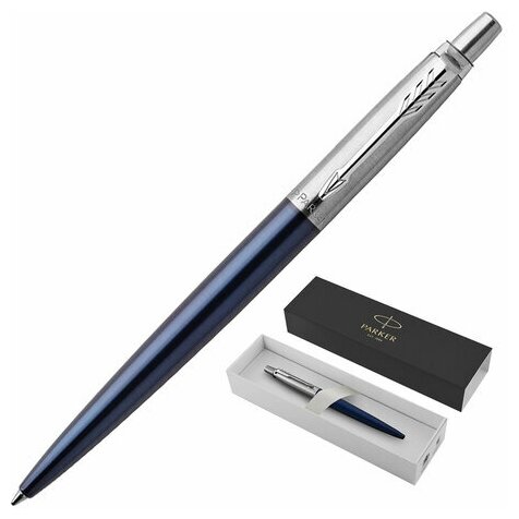 Ручка шариковая PARKER "Jotter Core Royal Blue CT" корпус синий детали хром синяя, 1 шт