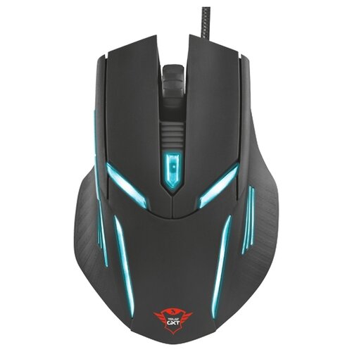 Мышь Trust GXT 152 Exent Illuminated Gaming Mouse, черный computer mouse gamer ergonomic gaming mouse usb wired game mause 5500 dpi silent mice with led backlight 6 button for pc laptop