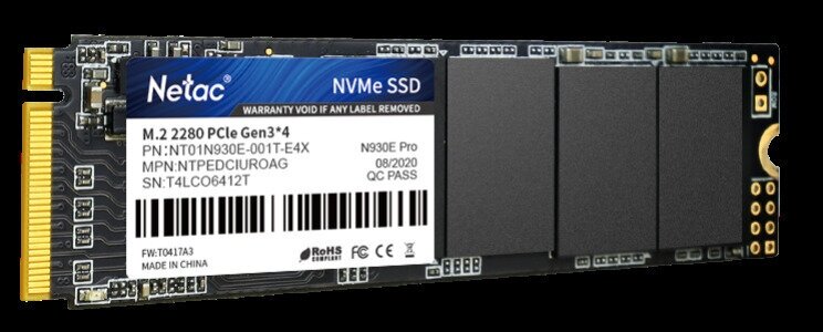 SSD накопитель NETAC N930E Pro 1ТБ, M.2 2280, PCIe 3.0 x4, NVMe, M.2 - фото №2
