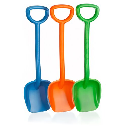 фото Лопатки детские, набор из 3-ех лопаток для детей, 16*55*4,5 см, синяя, оранжевая, зеленая пеликан