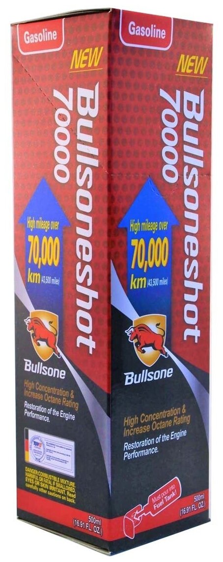 Присадка-стабилизатор "BULLSONESHOT 70000" бензин 500л BSOS 10446901, шт