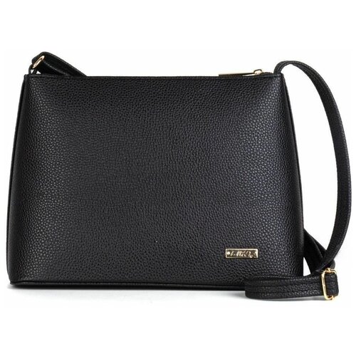 фото Сумка женская мессенджер l-craft, на плечо, экокожа черная, мод.29981