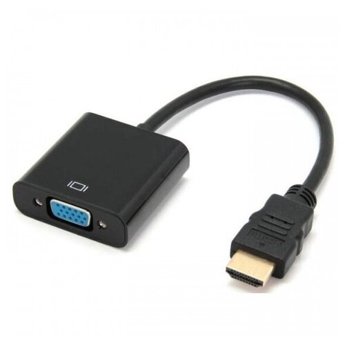 Адаптер переходник HDMI to VGA Adapter (Черный) переходник адаптер baseus lite series adapter hdmi vga 3 5mm aux port