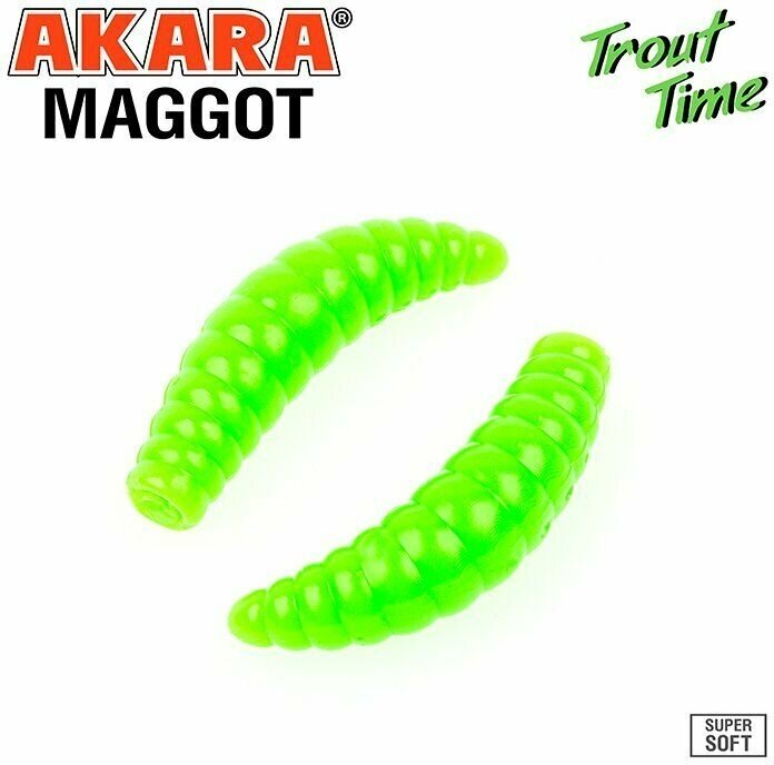 Силиконовая приманка AKARA Trout Time MAGGOT 1,6 Color 452 SHRIMP (креветка)