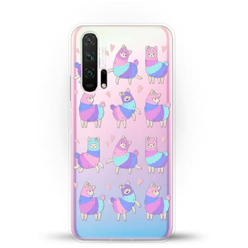 фото Силиконовый чехол цветные ламы на honor 20 pro andy & paul
