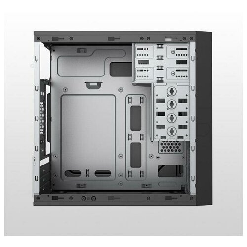 Компьютерный корпус Foxline FL-733 450 Вт, черный корпус matx 450вт foxline fl 719w fz450r u31 белый 120мм w 1xusb 2 0 w 1xusb 3 0 w 1xcombo audio w pwr cord w o fan