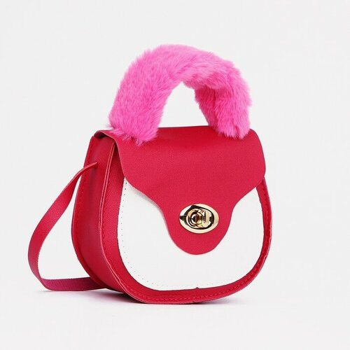 Сумка детская на застёжке цвет малиновый 604₽