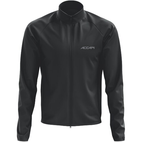 Куртка Accapi Wind/Waterproof Jacket Full Zip M, силуэт прилегающий, размер XL, черный