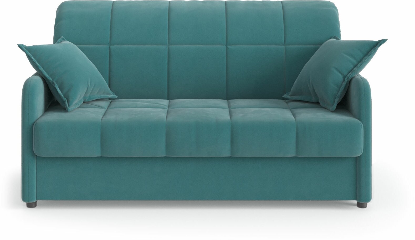 Прямой диван Первый Мебельный Гибсон Мятный, велюр 160 см Без ящика - фотография № 2