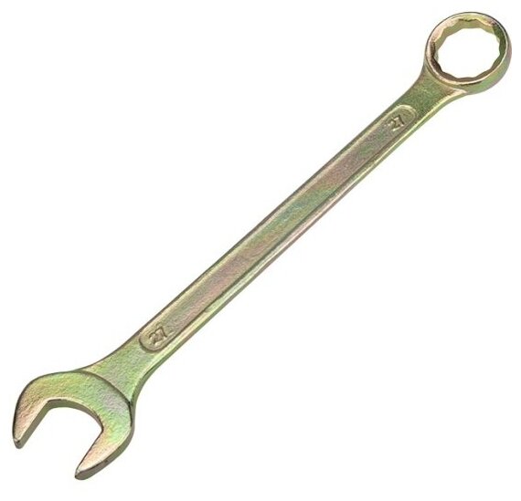 Ключ комбинированный Rexant 27 мм желтый цинк