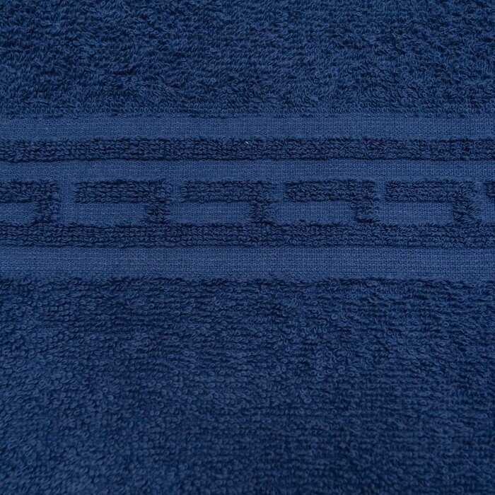 Полотенце Ocean 50х90 см, тёмно-синий, хлопок 100%, 360 г/м2 (комплект из 3 шт) - фотография № 3