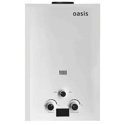 Колонка газовая Oasis 44х30х12 см 6 л/мин цвет белый