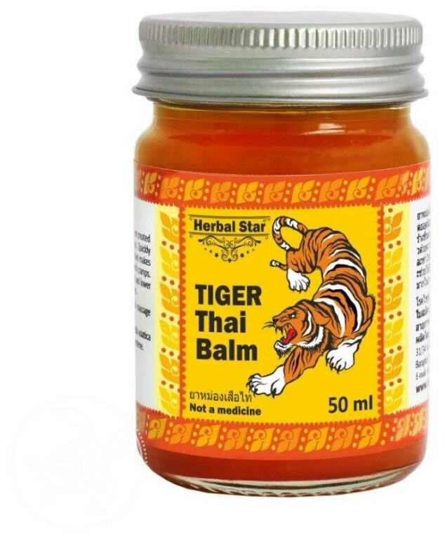 Бальзам Herbal Star Tiger Thai Balm, 127 г, 50 мл