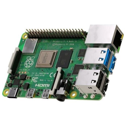 Raspberry Pi 4 Model B (RA545) Retail, 4GB RAM, Broadcom BCM2711 Quad core Cortex-A72 (ARM v8) 64-bit SoC @ 1.5GHz CPU, WiFi, Bluetooth, 40-pin GPIO, for raspberry expansion board gpio development module io port single chip microcomputer experiment