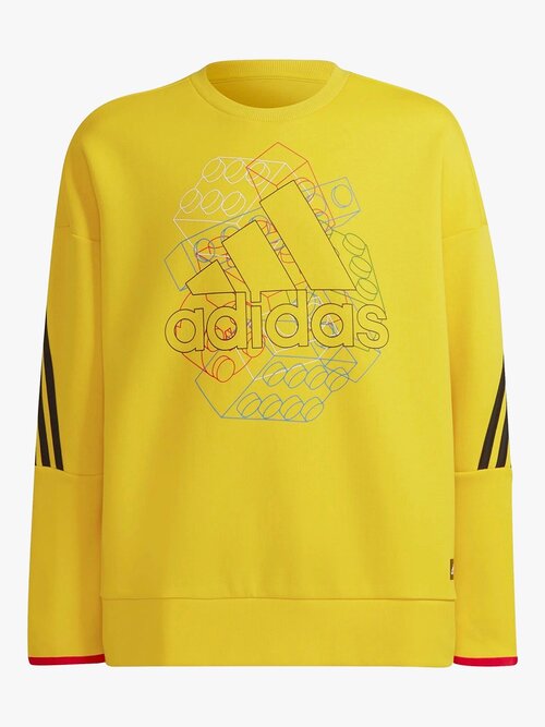 Свитшот adidas, размер 152, желтый