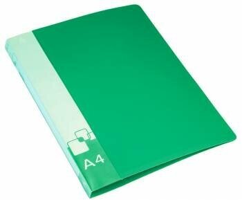 Папка-скоросшиватель Бюрократ с пружинным механизмом А4 пластик 070 мм зеленый