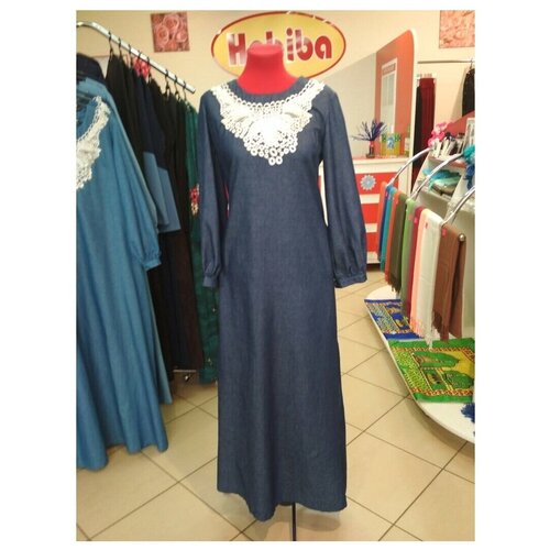 фото Платье джинс с вышивкой 48 tofisa