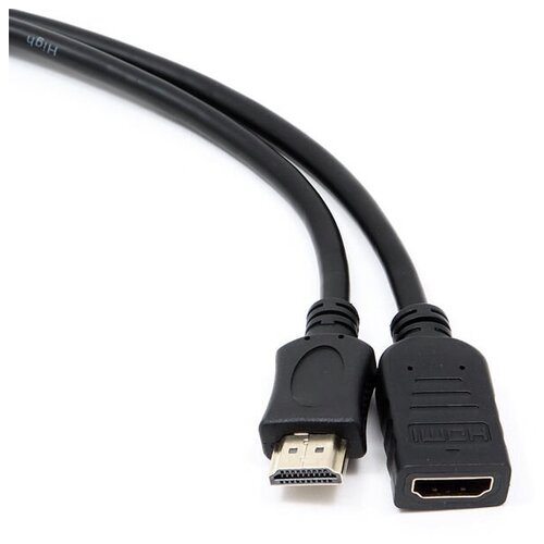 Аксессуар Gembird Cablexpert HDMI 19M/19F v2.0 0.5m Black CC-HDMI4X-0.5M