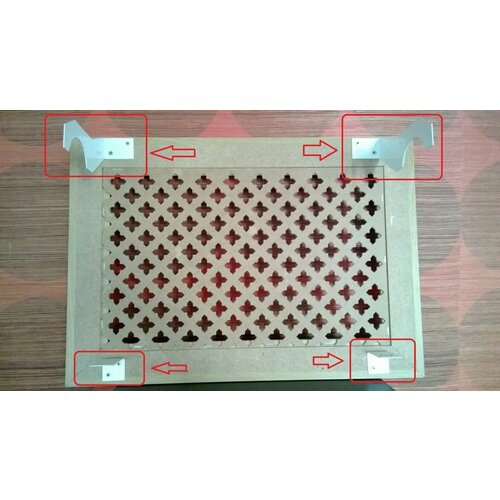 Кронштейны навесные для установки декоративных экранов на радиатор, конвектор, батарею