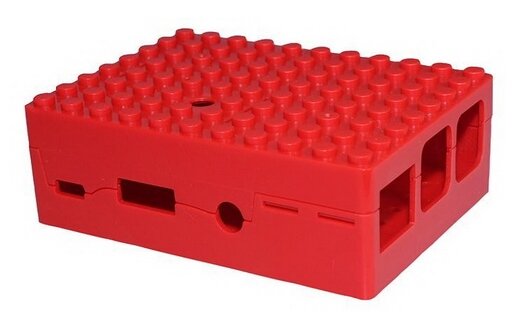 Корпус ACD RA183 red ABS Plastic Building Block case for Raspberry Pi 3 B