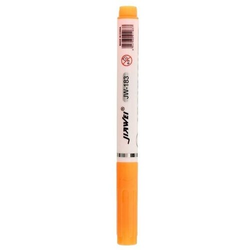 Маркер-текстовыделитель, наконечник скошенный 4 мм, цвет оранжевый, 6 штук