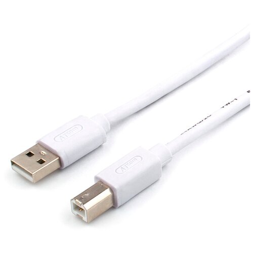 Кабель Atcom USB-A - USB-B (AT0109), 5 м, белый кабель atcom usb a usb b at0109 5 м белый