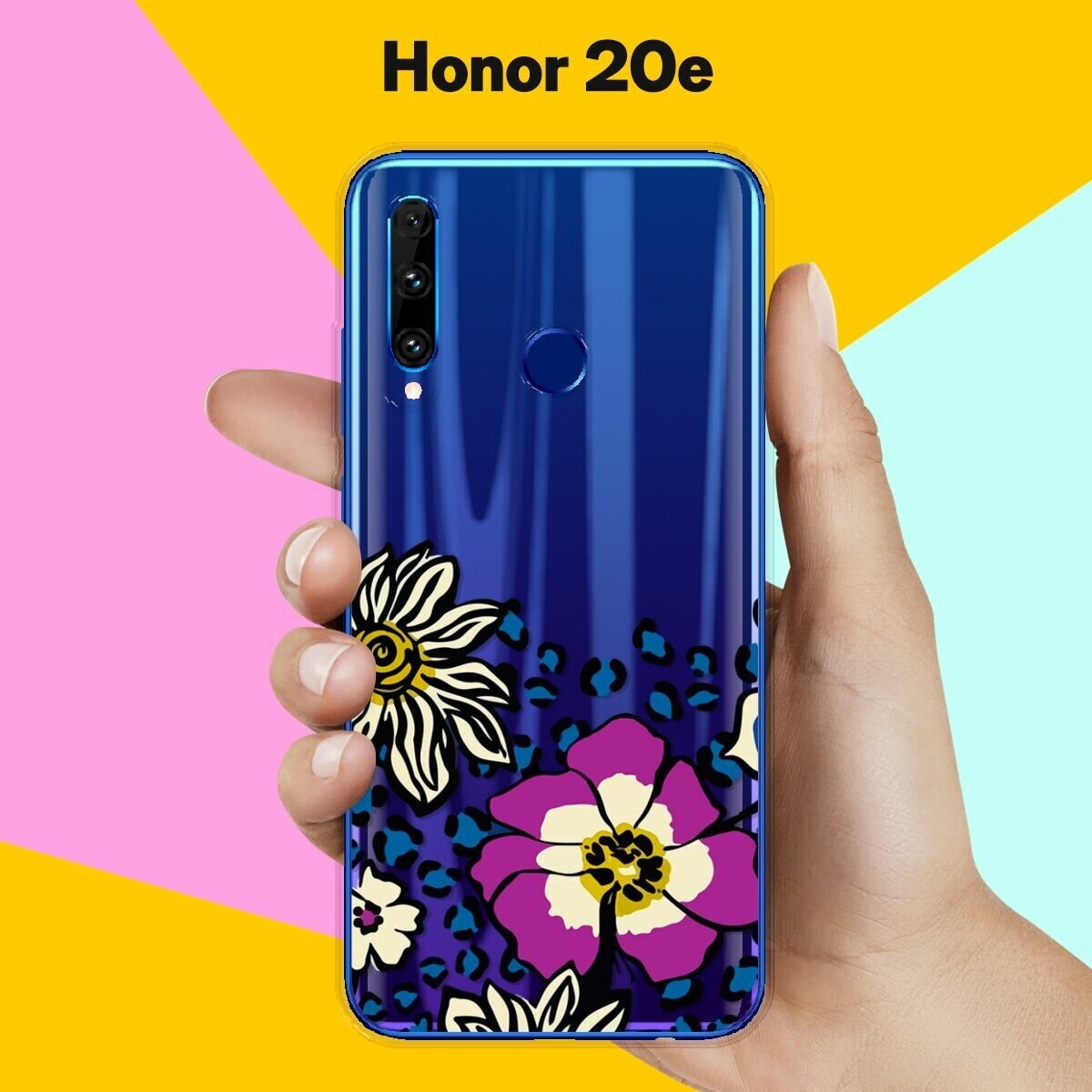 Силиконовый чехол на Honor 20e Цветы / для Хонор 20Е