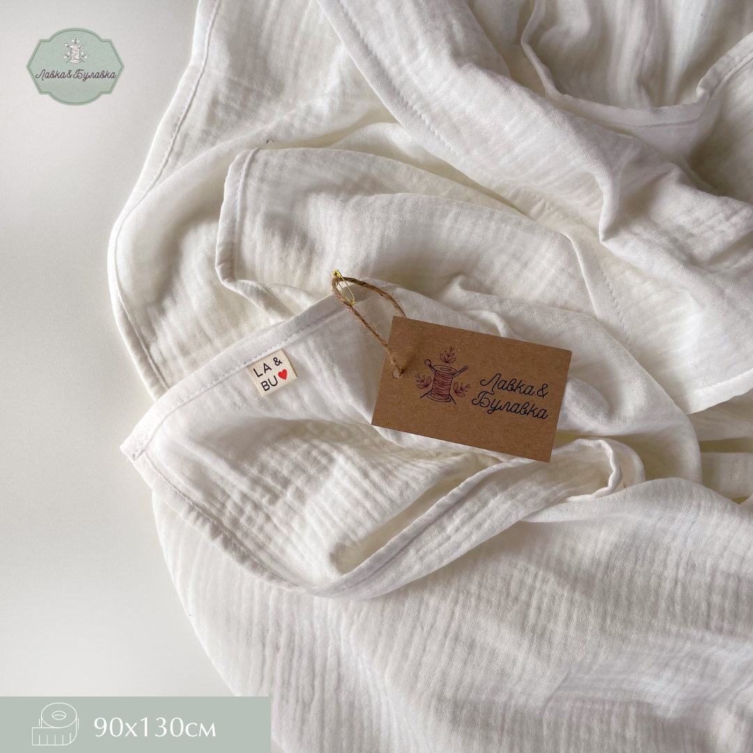 фото Пеленка текстильная/ легкое покрывало/ муслиновая пеленка
