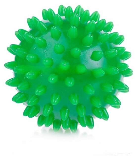 Массажный мячик для массажа стоп с шипами игольчатый, 7.5 см, 2 шт / Цвет-сюрприз