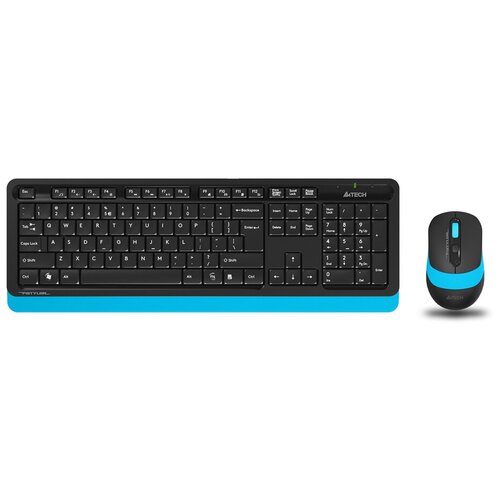 Комплект клавиатура+мышь A4Tech Fstyler FG1010 черный/синий