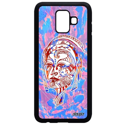 фото Чехол для смартфона samsung galaxy a6 2018, "портрет женщины" woman трибал utaupia
