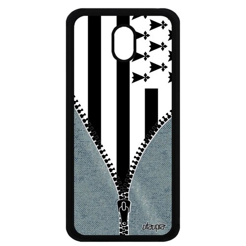 фото Чехол для мобильного samsung galaxy j5 2017, "флаг бретани на молнии" патриот страна utaupia