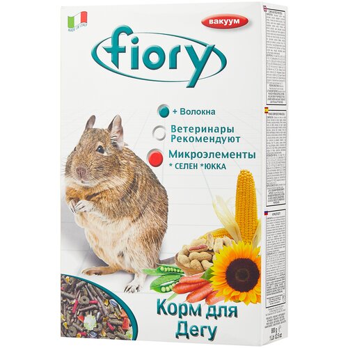 Корм для Дегу Fiory Deggy , 800 г корм для грызунов fiory deggy для дегу сух 800г