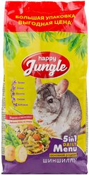 Корм для шиншилл Happy Jungle 5 in 1 Daily Menu Основной рацион 900 г