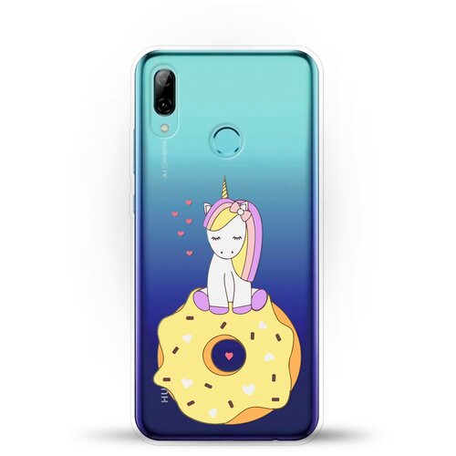 фото Силиконовый чехол единорог на пончике на huawei p smart (2019) andy & paul