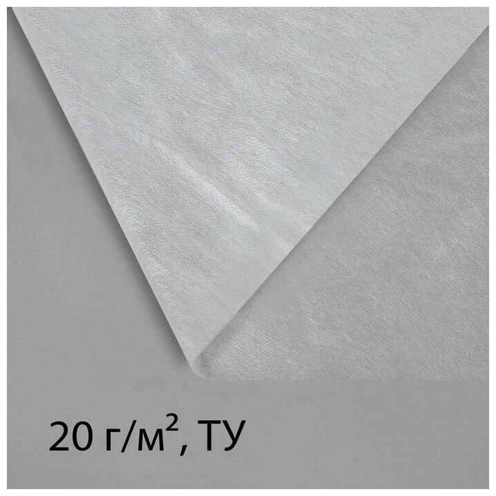 Материал укрывной, 10 × 1.6 м, плотность 20 г/м², с УФ-стабилизатором, белый, Greengo, Эконом 20% - фотография № 3